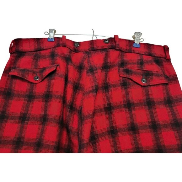 Vintage WOOLRICH Buffalo Plaid Mackinaw Wool Outdoor Pants - Picture 11 of 14